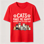 PetTaxClub Cats Make Me Happy SLG Classic T-Shirt