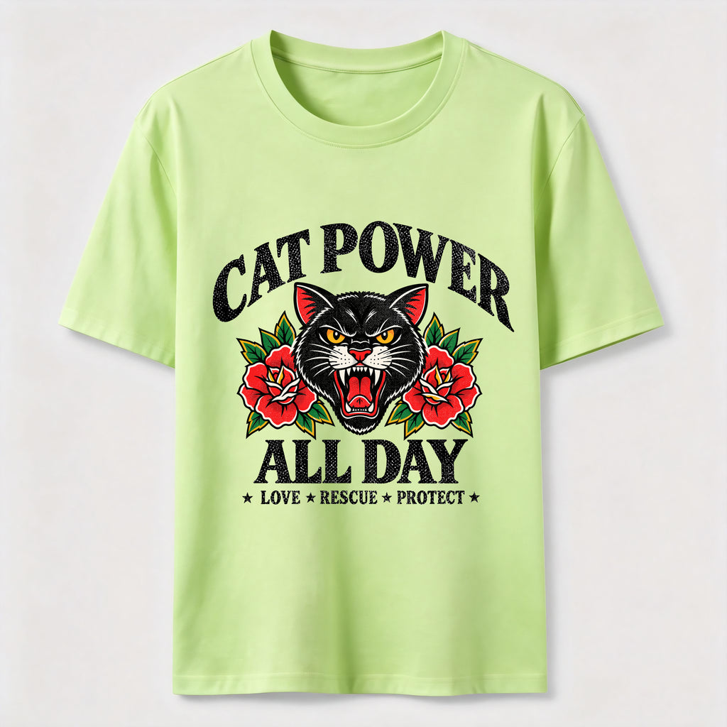 PetTaxClub Cat Power All Day Classic T-Shirt