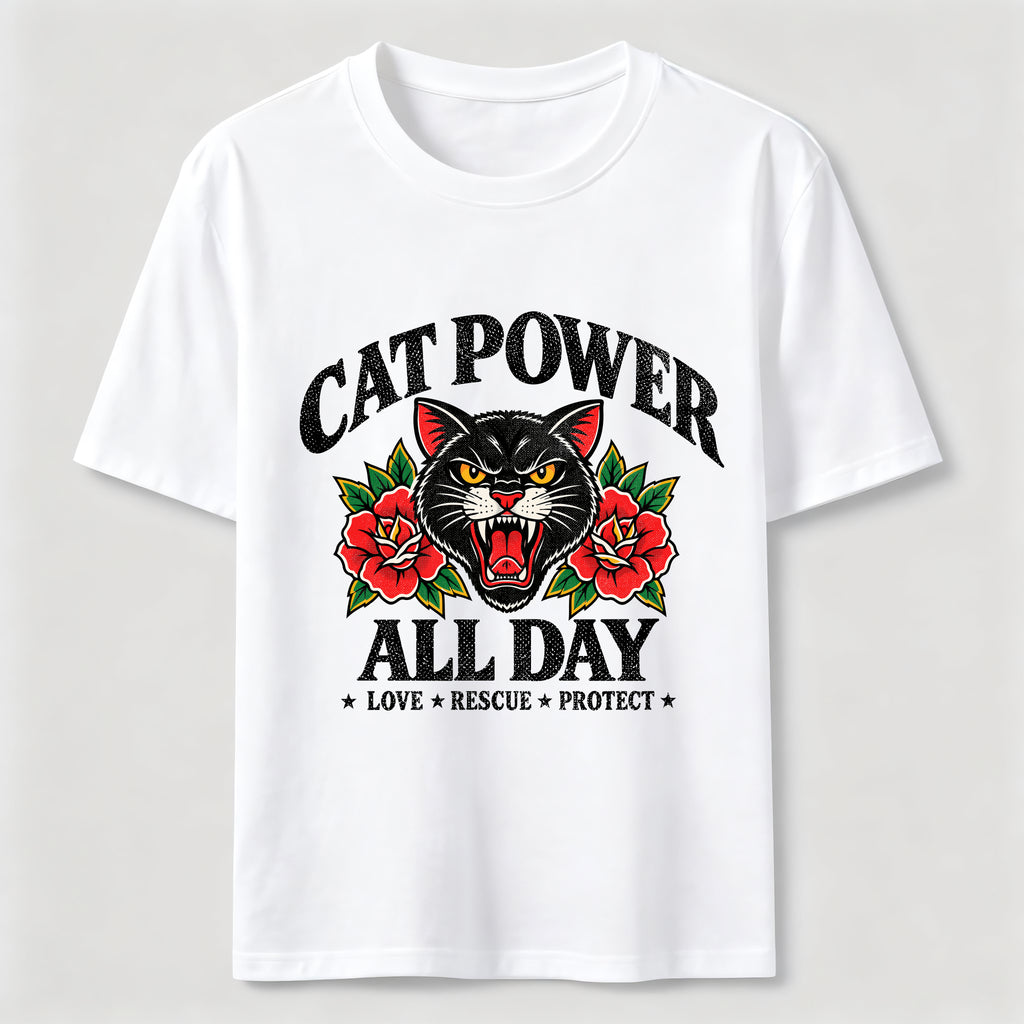 PetTaxClub Cat Power All Day Classic T-Shirt