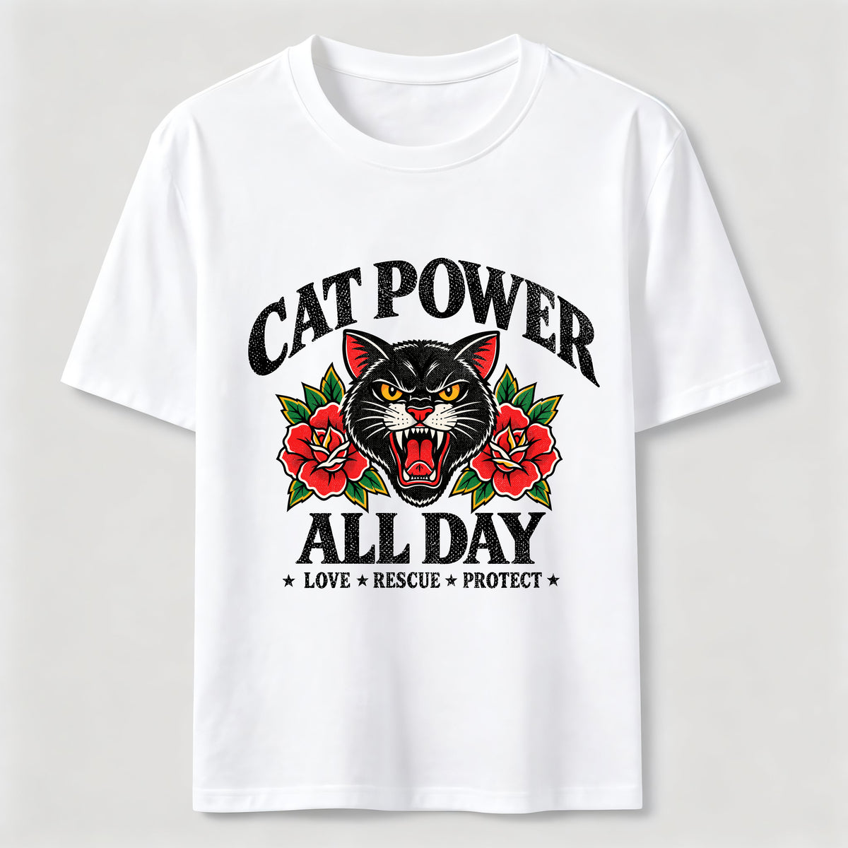 PetTaxClub Cat Power All Day Classic T-Shirt