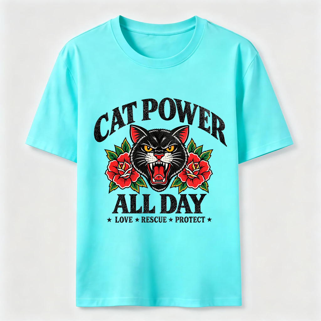 PetTaxClub Cat Power All Day Classic T-Shirt