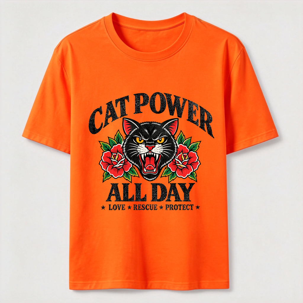 PetTaxClub Cat Power All Day Classic T-Shirt