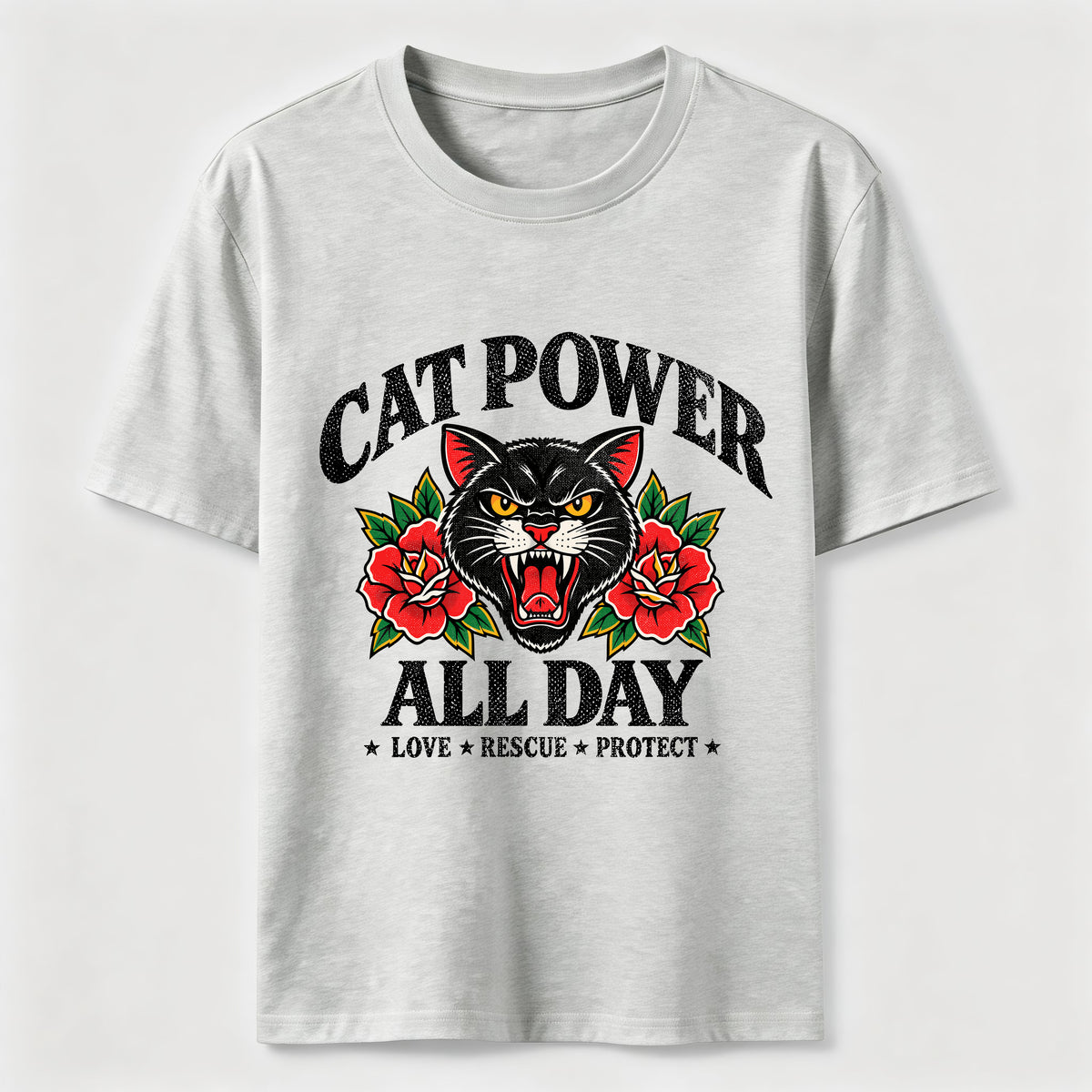 PetTaxClub Cat Power All Day Classic T-Shirt
