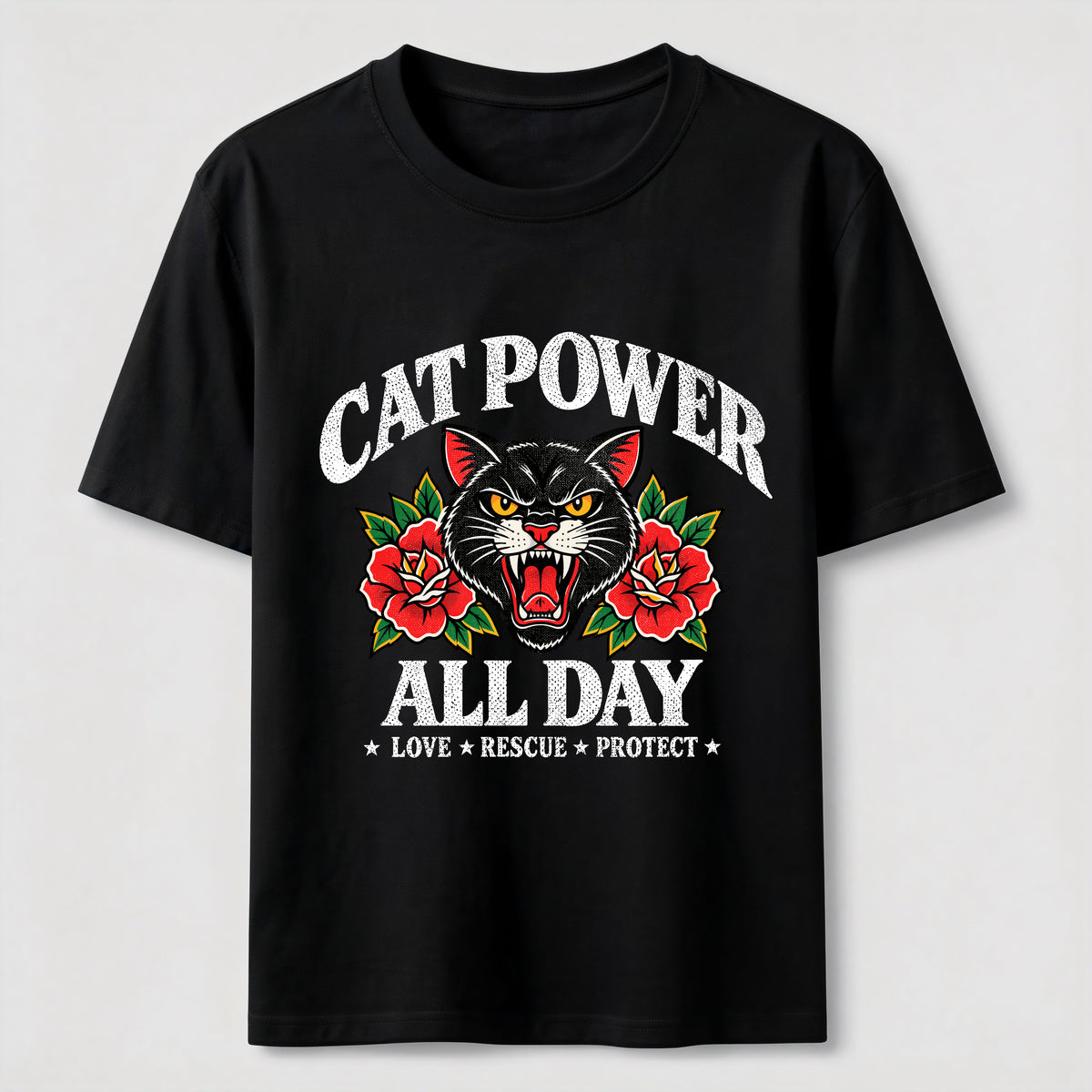 PetTaxClub Cat Power All Day Classic T-Shirt