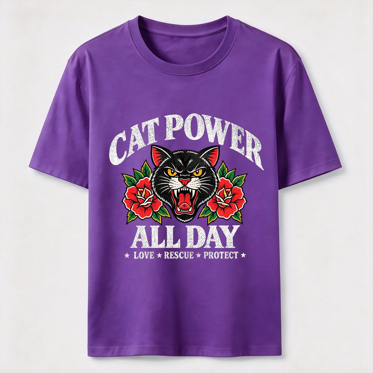PetTaxClub Cat Power All Day Classic T-Shirt