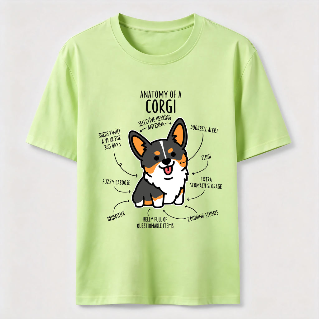 PetTaxClub Anatomy Of A Corgi Classic T-Shirt