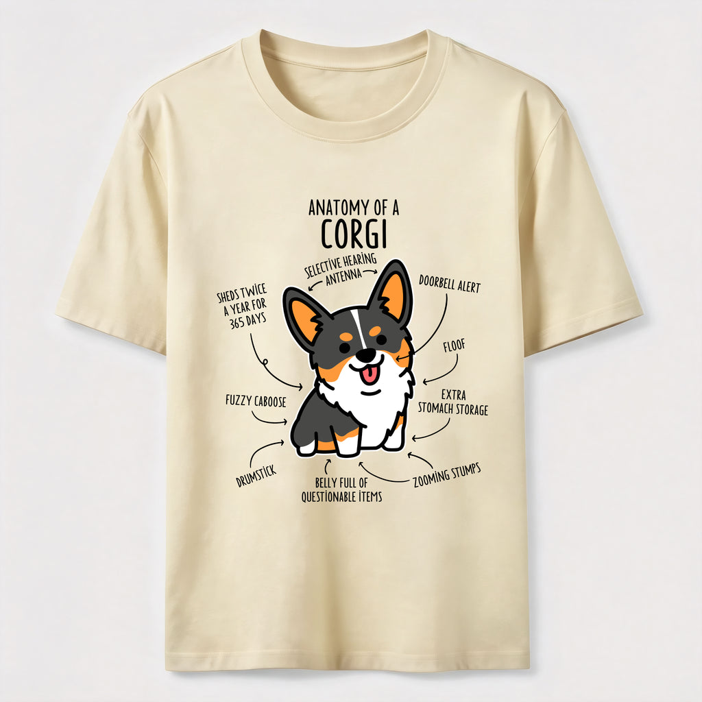 PetTaxClub Anatomy Of A Corgi Classic T-Shirt