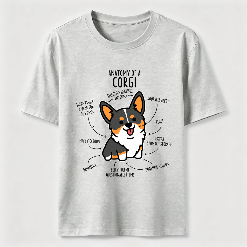 PetTaxClub Anatomy Of A Corgi Classic T-Shirt