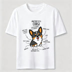PetTaxClub Anatomy Of A Corgi Classic T-Shirt