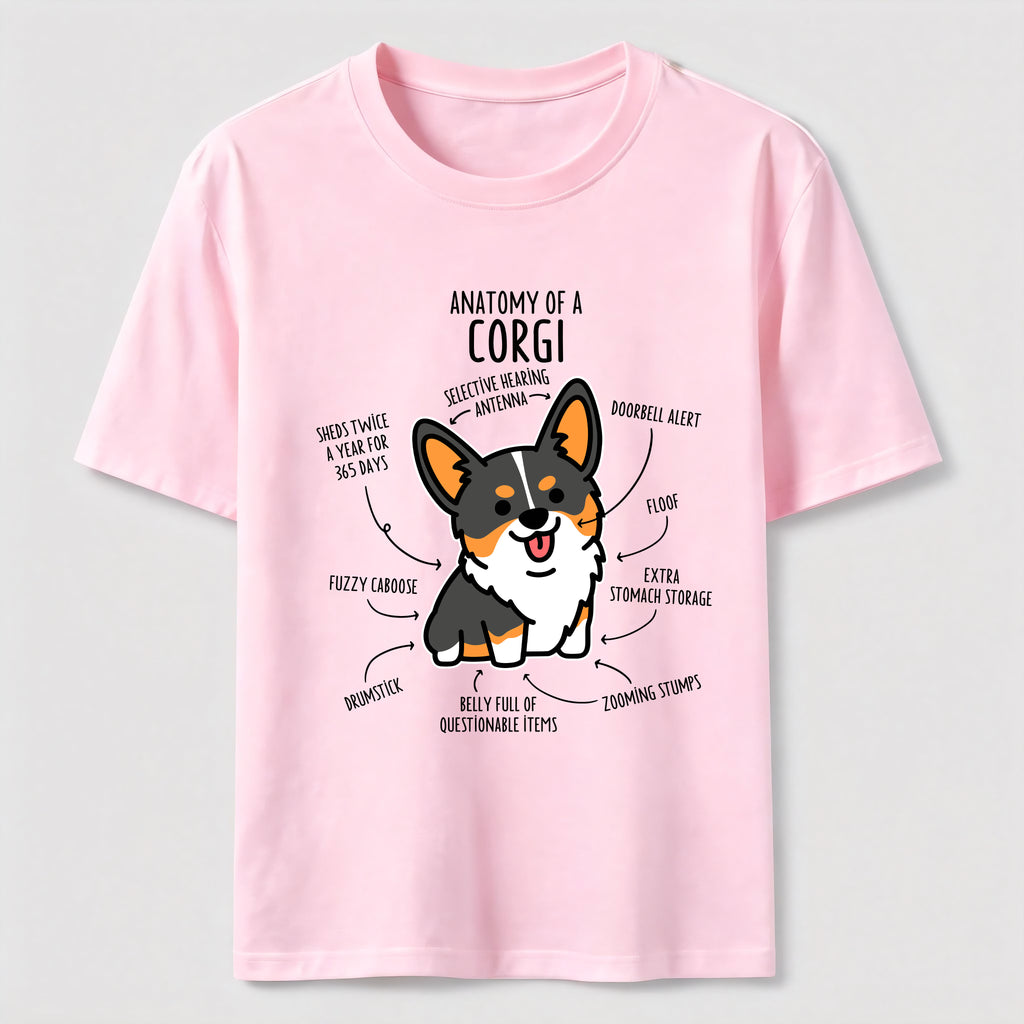 PetTaxClub Anatomy Of A Corgi Classic T-Shirt