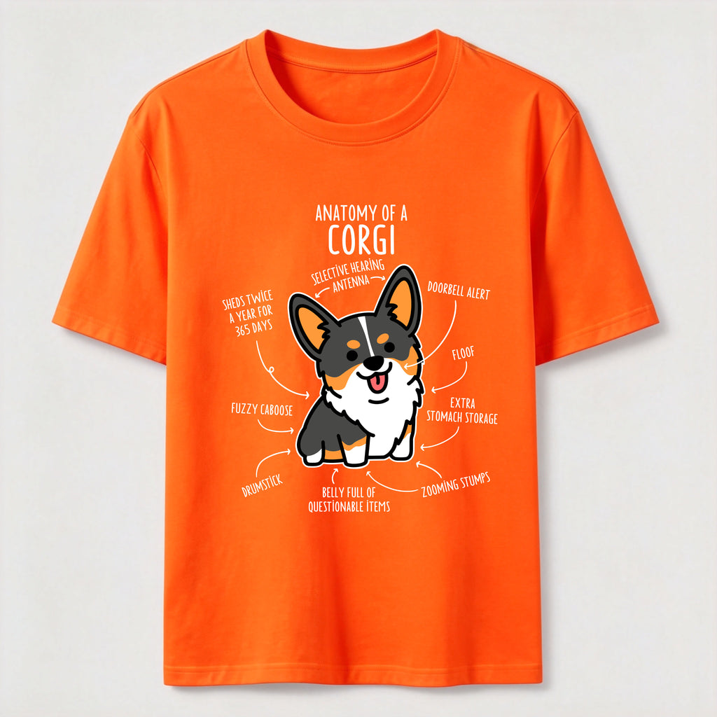 PetTaxClub Anatomy Of A Corgi Classic T-Shirt
