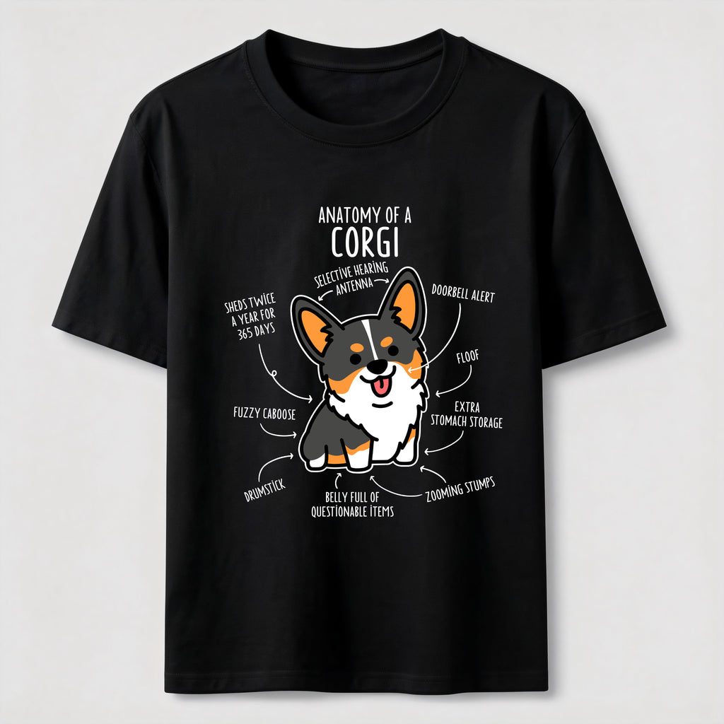 PetTaxClub Anatomy Of A Corgi Classic T-Shirt