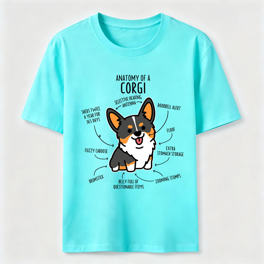 PetTaxClub Anatomy Of A Corgi Classic T-Shirt