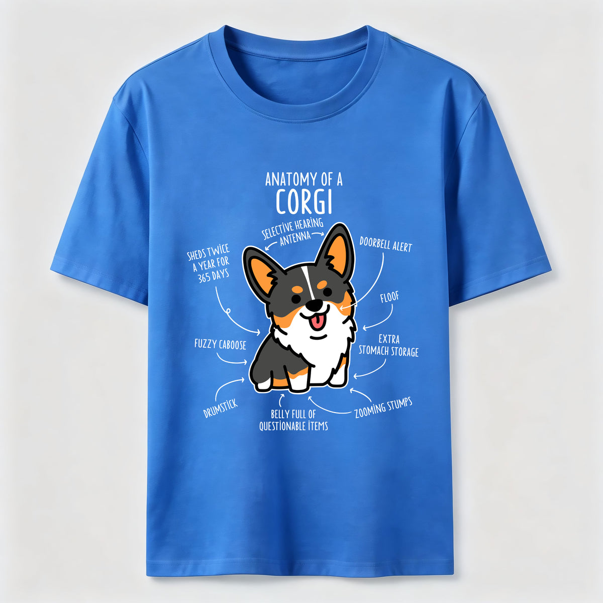 PetTaxClub Anatomy Of A Corgi Classic T-Shirt