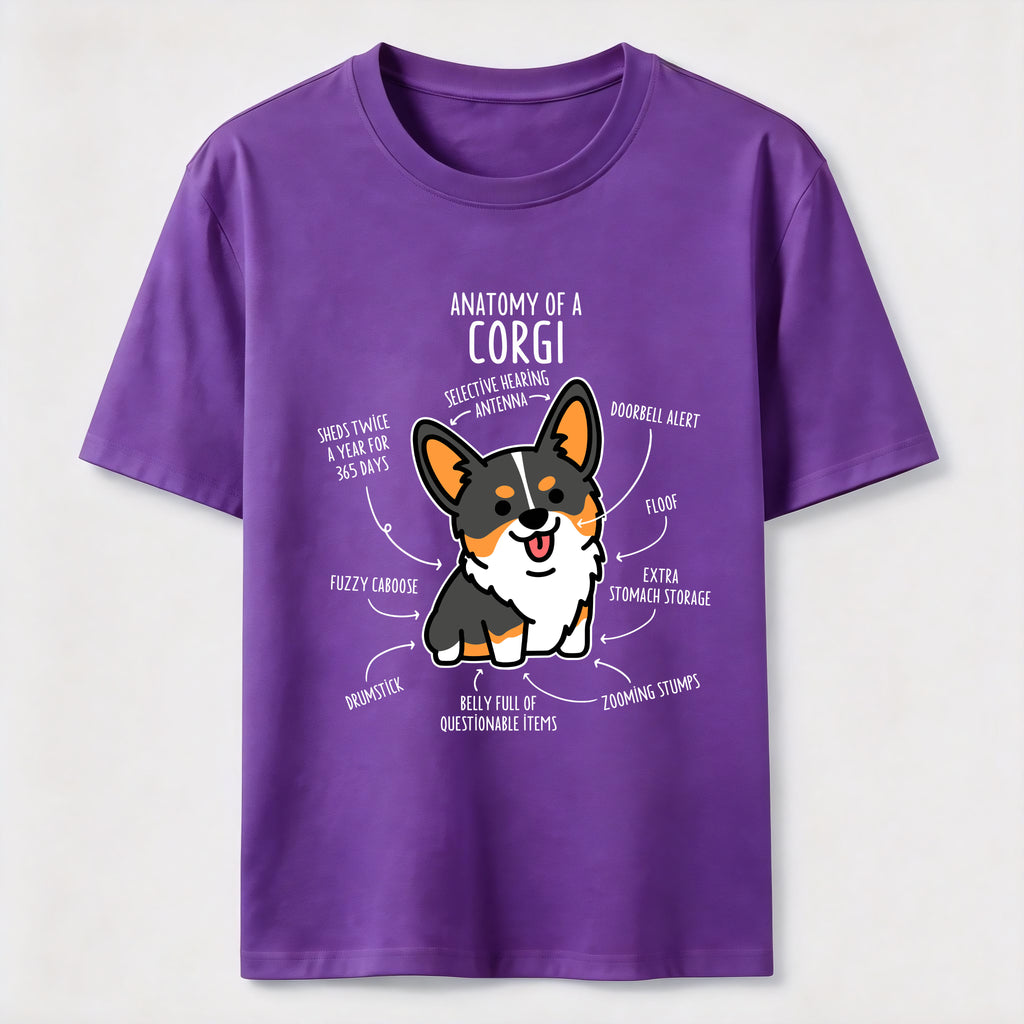 PetTaxClub Anatomy Of A Corgi Classic T-Shirt