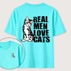 PetTaxClub Even Tough Guys Love Cats Classic T-Shirt（Two Sided Print）