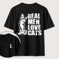 PetTaxClub Even Tough Guys Love Cats Classic T-Shirt（Two Sided Print）