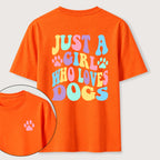PetTaxClub The Girl Who Loves Dogs Classic T-Shirt（Two Sided Print）