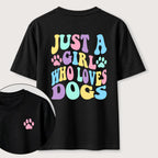 PetTaxClub The Girl Who Loves Dogs Classic T-Shirt（Two Sided Print）