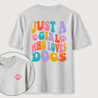 PetTaxClub The Girl Who Loves Dogs Classic T-Shirt（Two Sided Print）