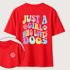PetTaxClub The Girl Who Loves Dogs Classic T-Shirt（Two Sided Print）