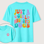 PetTaxClub The Girl Who Loves Dogs Classic T-Shirt（Two Sided Print）