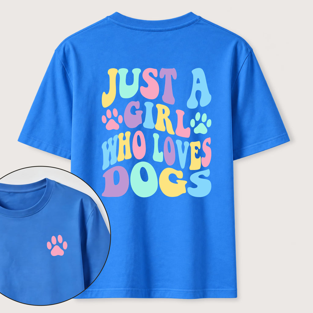PetTaxClub The Girl Who Loves Dogs Classic T-Shirt（Two Sided Print）