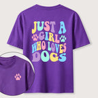 PetTaxClub The Girl Who Loves Dogs Classic T-Shirt（Two Sided Print）