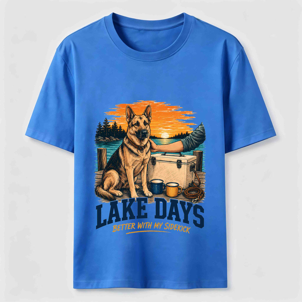 PetTaxClub Lake Days German Shepherd Sidekick Classic T-Shirt