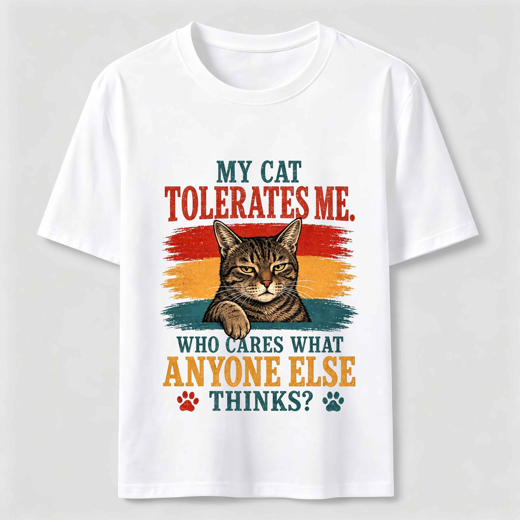 Cat Approved Human Vintage Funny Cat Owner Tee