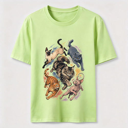 Cat Chase Squad Graphic Tee