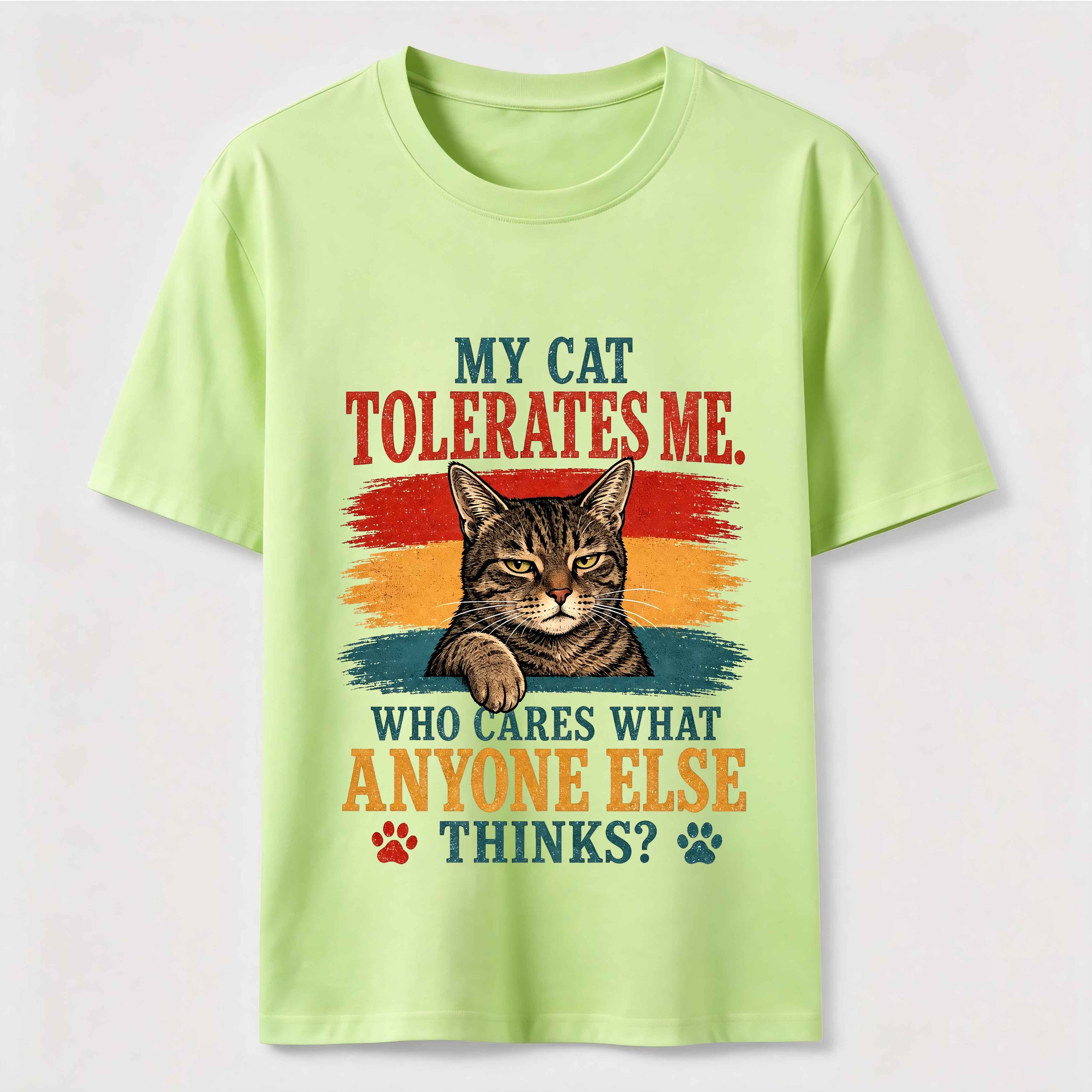 Cat Approved Human Vintage Funny Cat Owner Tee