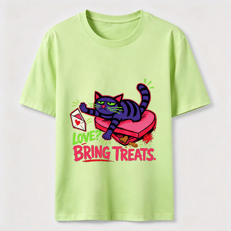 Love Means Treats Cat Tee