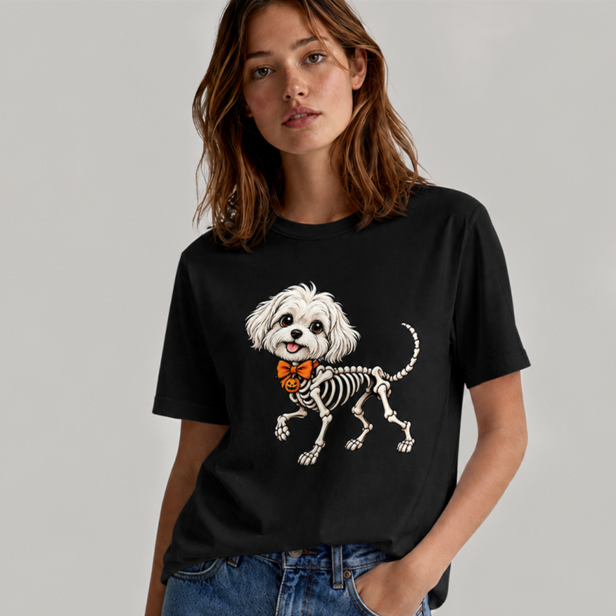 PetTaxClub Halloween Skeleton Dog Classic T-Shirt
