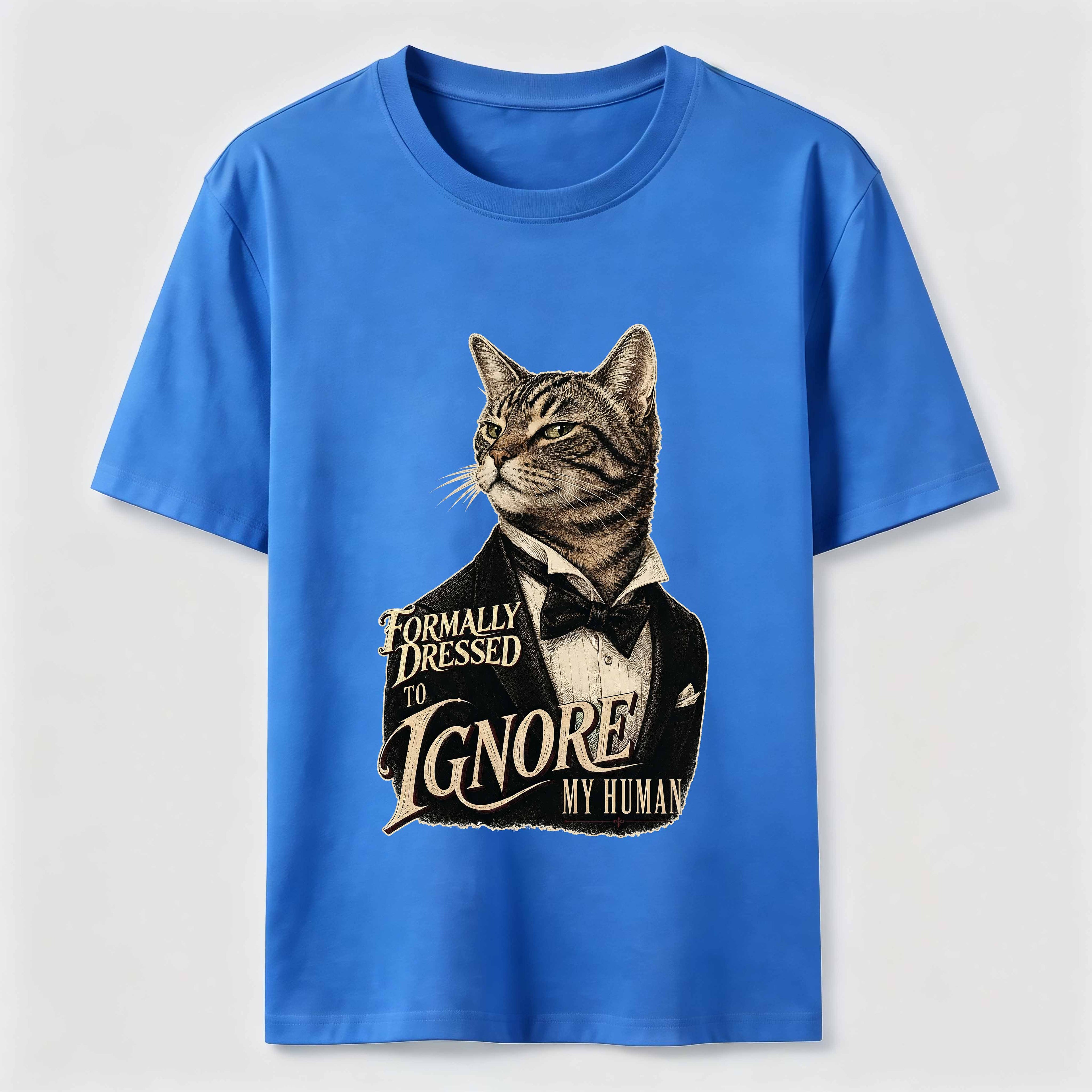 Dressed To Ignore My Human Cat T-Shirt