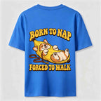 PetTaxClub Born to Nap Corgi Classic T Shirt （Two Sided Print）