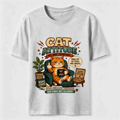 Cat Attitude Graphic Tee