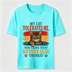 Cat Approved Human Vintage Funny Cat Owner Tee