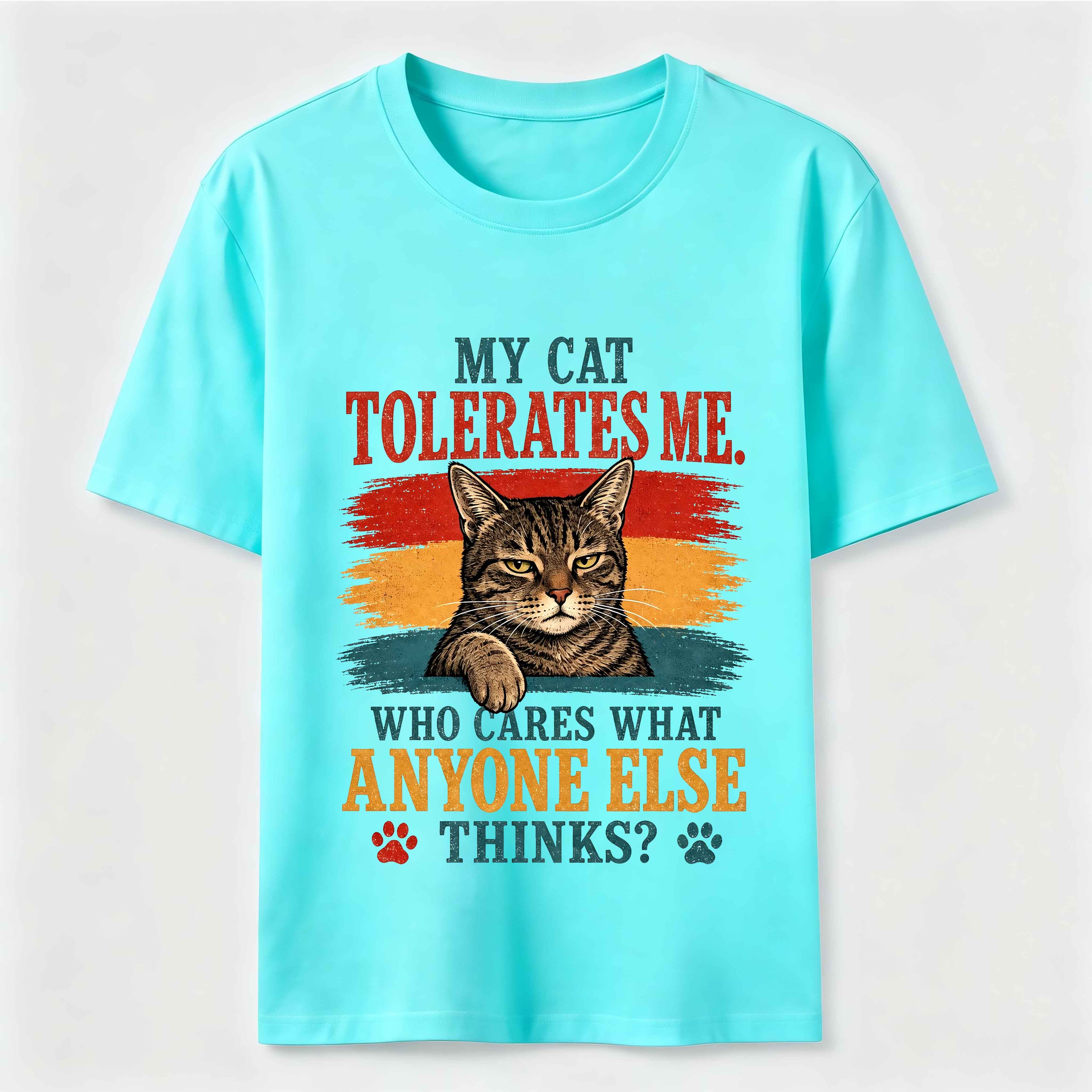 Cat Approved Human Vintage Funny Cat Owner Tee