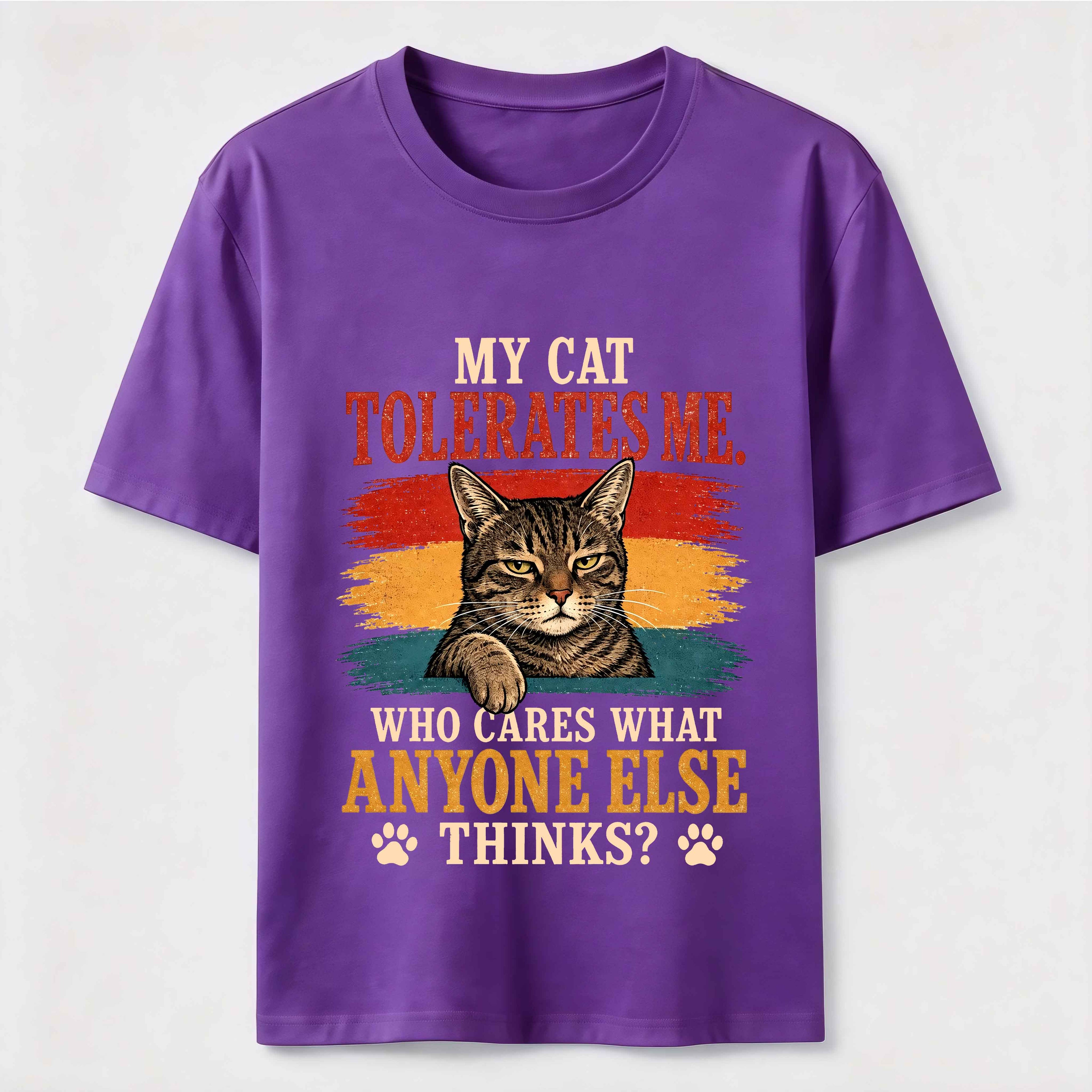 Cat Approved Human Vintage Funny Cat Owner Tee