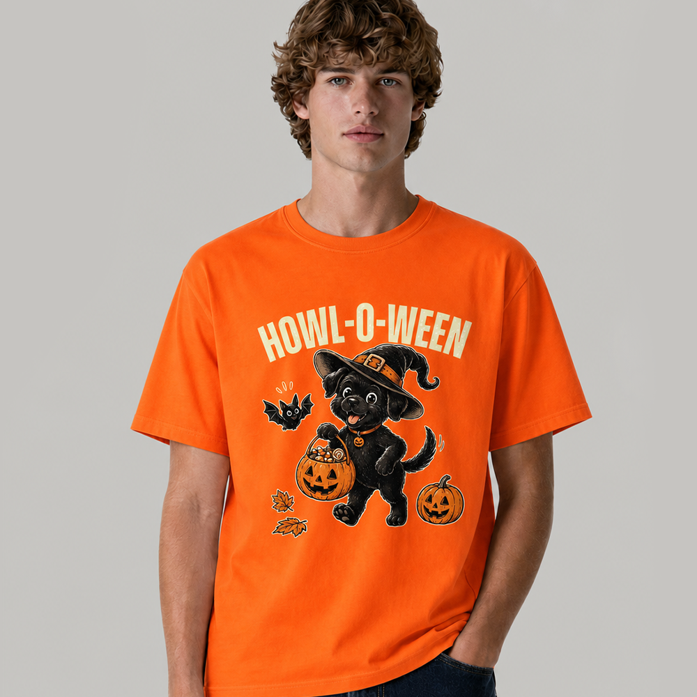 PetTaxClub A dog trick-or-treating for candy on Halloween Classic T-Shirt