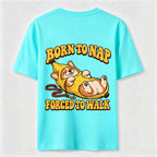 PetTaxClub Born to Nap Corgi Classic T Shirt （Two Sided Print）
