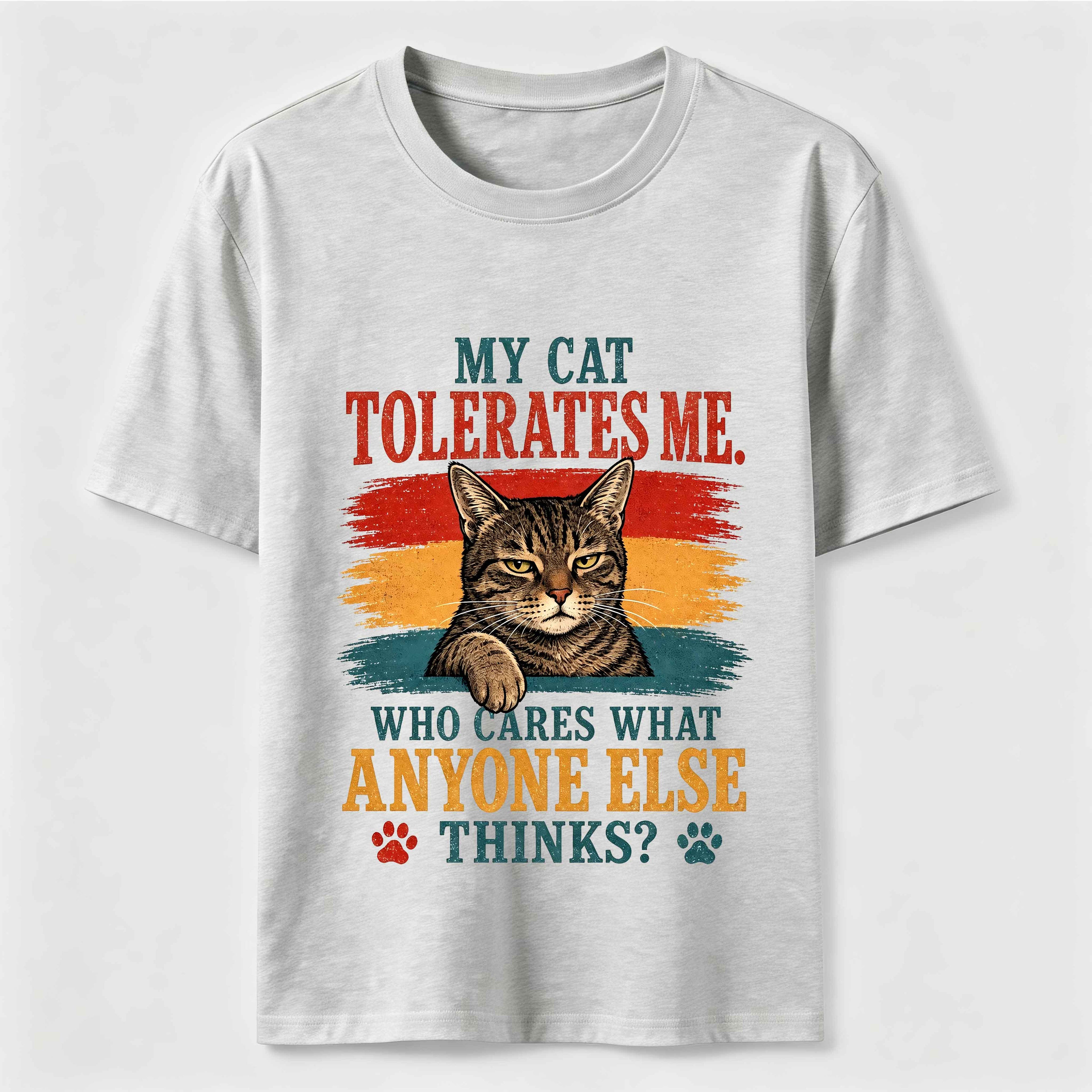 Cat Approved Human Vintage Funny Cat Owner Tee