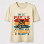 Cat Approved Human Vintage Funny Cat Owner Tee