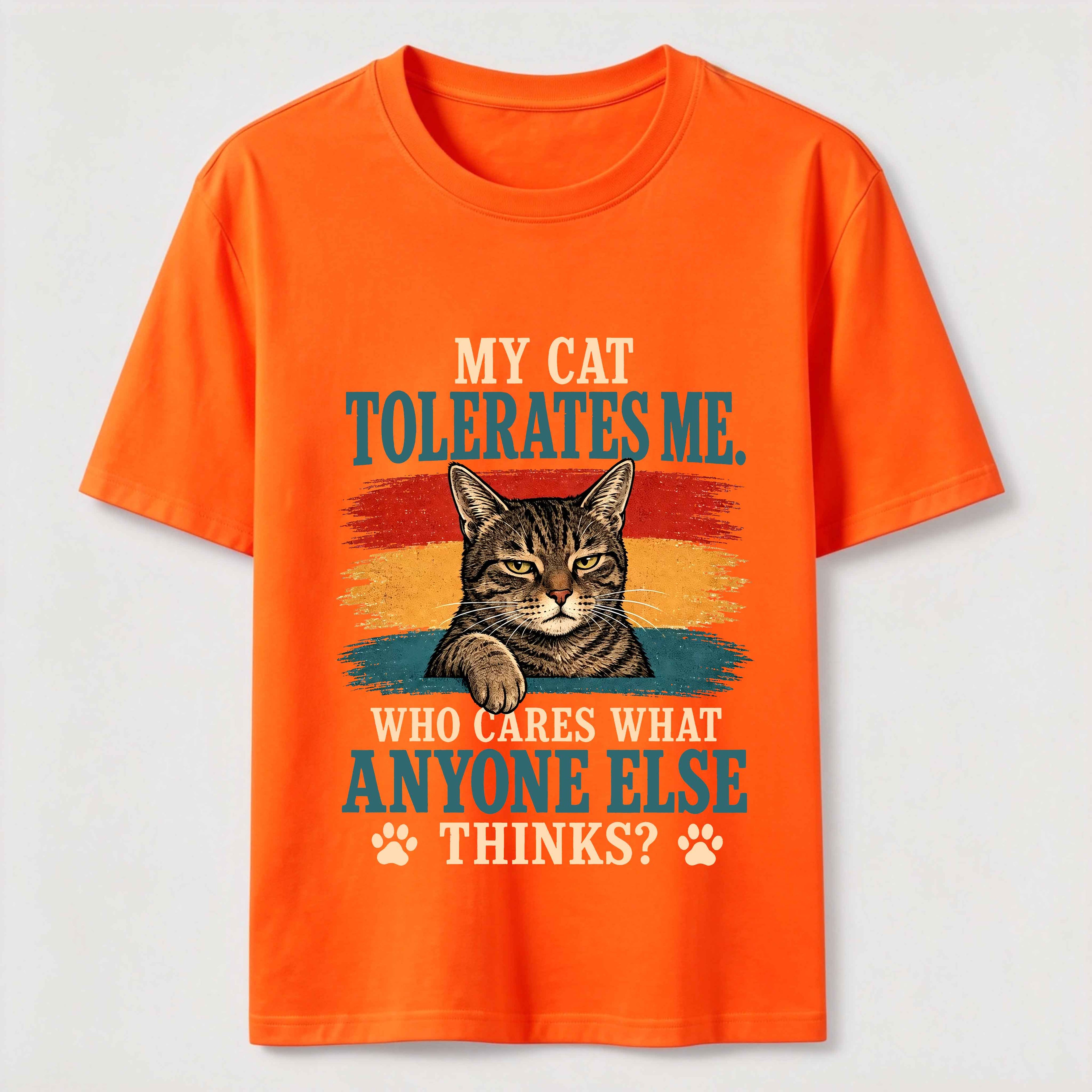 Cat Approved Human Vintage Funny Cat Owner Tee