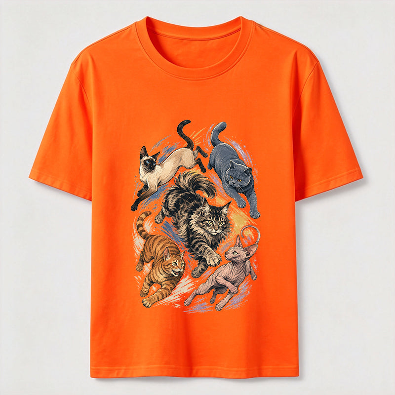 Cat Chase Squad Graphic Tee