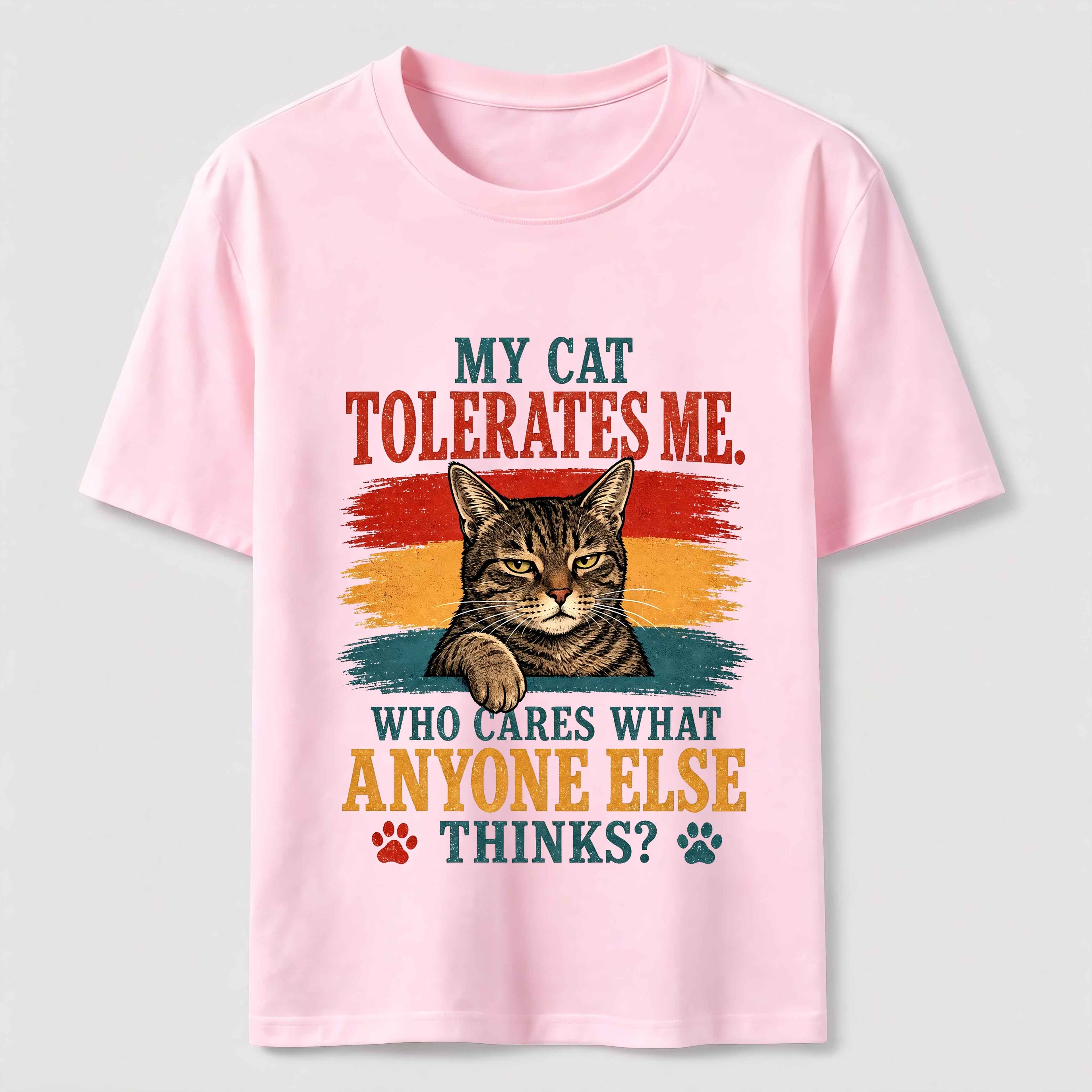 Cat Approved Human Vintage Funny Cat Owner Tee