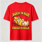 PetTaxClub Born to Nap Corgi Classic T Shirt （Two Sided Print）